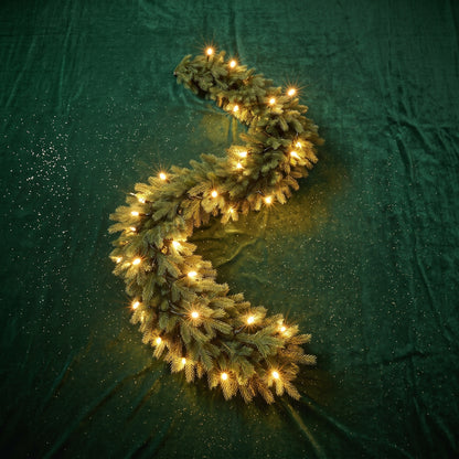 Pre-Lit Cedar Christmas Garland